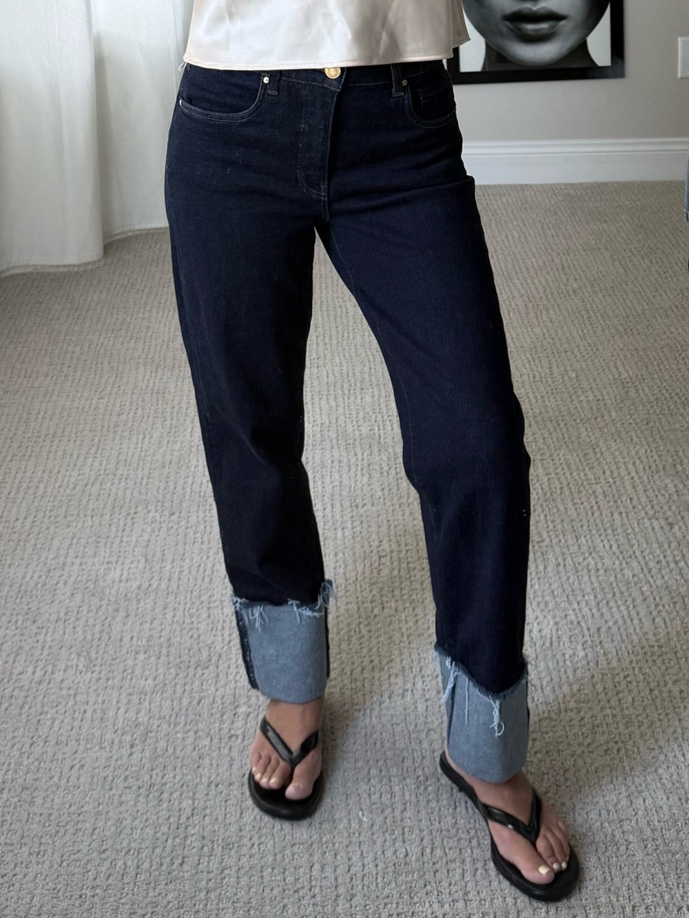 Kut From The Kloth Denim Jeans highrise stretch rolled cuff